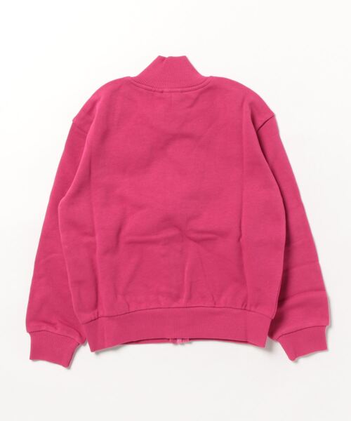 BENETTON (UNITED COLORS OF BENETTON)（ベネトンユナイテッドカラーズオブベネトン）の「キッズグリッタープリントジップアップトレーナーG（スウェット・キッズ・ピンク系その他/ライトパープル/グレー×ピンク/ネイビー・SMALL/LARGE/XX-LARGE/X-LARGE/MEDIUM）」の5枚目の写真