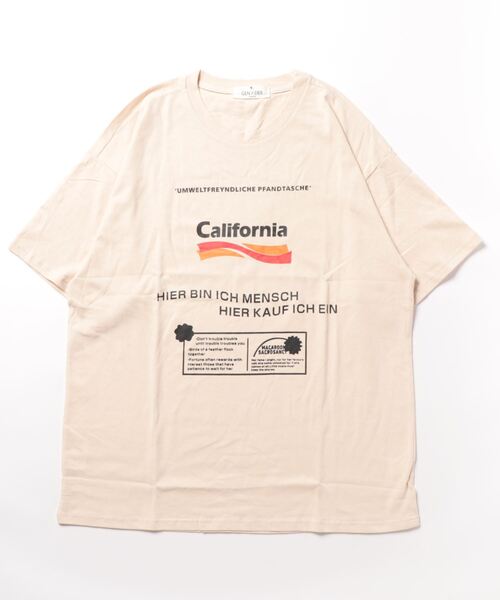 GENXDER(ノンジェンダー)の「【genxder】プリントゆったりTシャツ(Tシャツ/カットソー・メンズ・ベージュ/レッド・LARGE/X-LARGE/MEDIUM)」の12枚目の写真