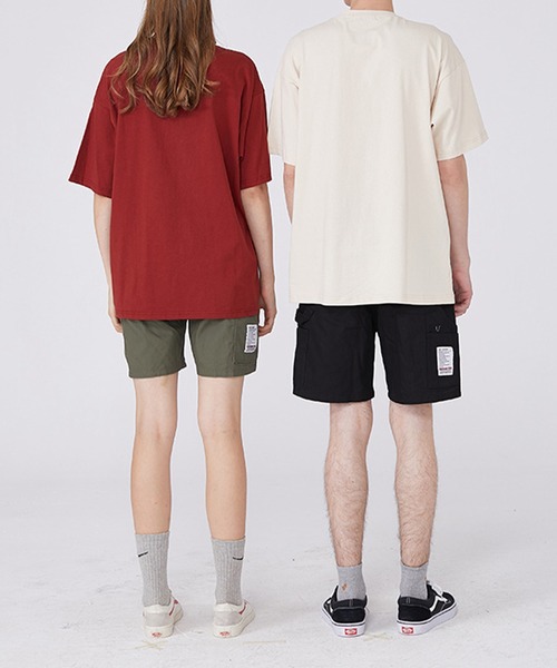 GENXDER(ノンジェンダー)の「【genxder】プリントゆったりTシャツ(Tシャツ/カットソー・メンズ・ベージュ/レッド・LARGE/X-LARGE/MEDIUM)」の7枚目の写真