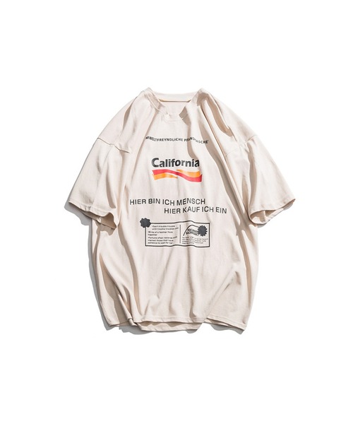 GENXDER(ノンジェンダー)の「【genxder】プリントゆったりTシャツ(Tシャツ/カットソー・メンズ・ベージュ/レッド・LARGE/X-LARGE/MEDIUM)」の18枚目の写真
