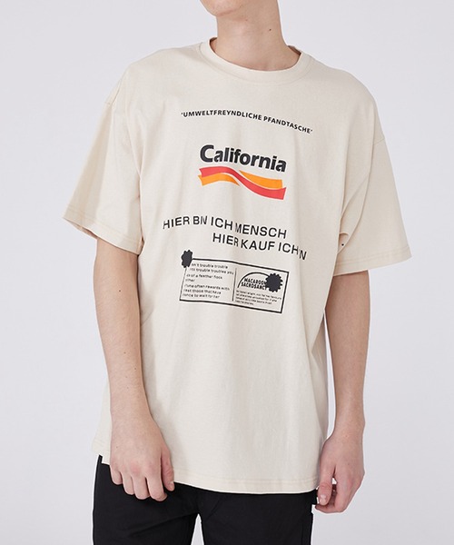 GENXDER(ノンジェンダー)の「【genxder】プリントゆったりTシャツ(Tシャツ/カットソー・メンズ・ベージュ/レッド・LARGE/X-LARGE/MEDIUM)」の11枚目の写真