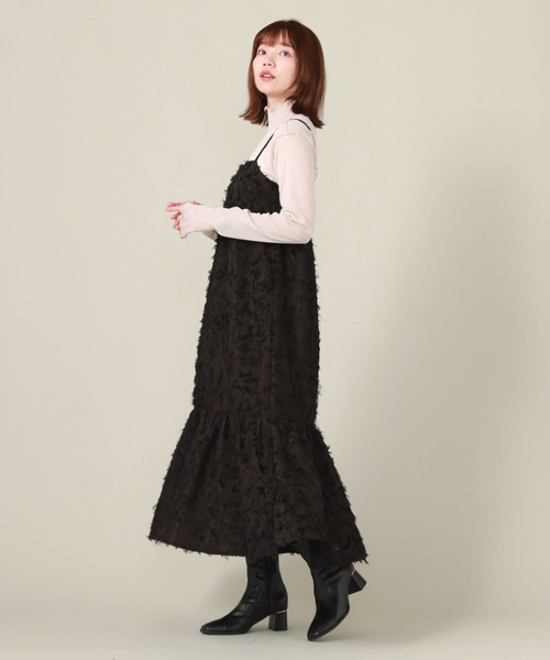 archives（アルシーヴ）の「シャギーＪＱマーメイドキャミワンピース（ワンピース・レディース・ブラック/アイボリー・MEDIUM）」の12枚目の写真