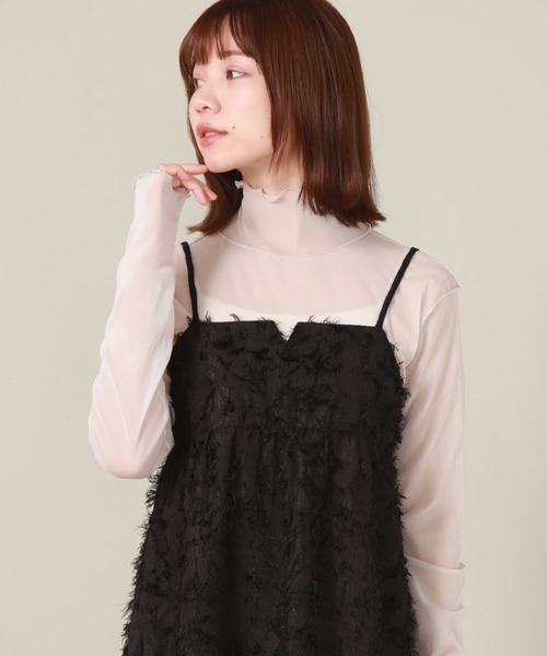 archives（アルシーヴ）の「シャギーＪＱマーメイドキャミワンピース（ワンピース・レディース・ブラック/アイボリー・MEDIUM）」の14枚目の写真