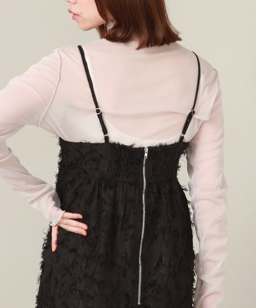 archives（アルシーヴ）の「シャギーＪＱマーメイドキャミワンピース（ワンピース・レディース・ブラック/アイボリー・MEDIUM）」の17枚目の写真