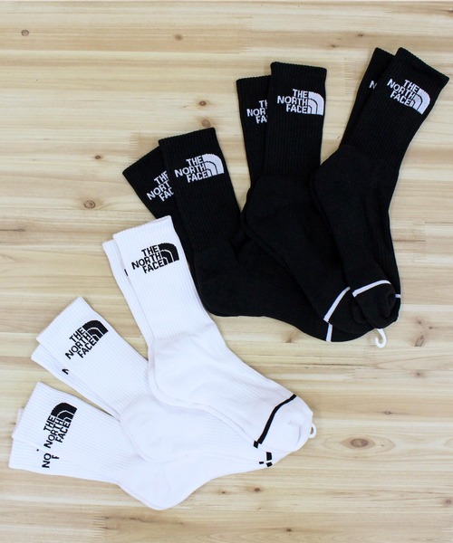 THE NORTH FACE（ザノースフェイス）の「3枚セット ミッドソックスMID SOCKS SET 3P White Label Korea Line（ソックス/靴下・メンズ・ブラック/ホワイト・L/M）」の7枚目の写真