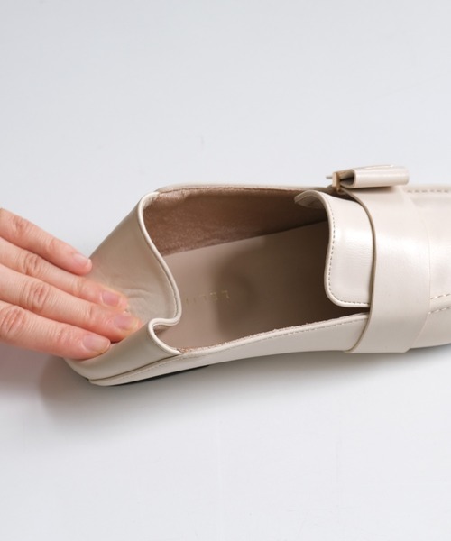 AmiAmi（アミアミ）の「2WAYローファー バブーシュ（ローファー・レディース・アイボリー/ブラック/ダークブラウン・LL/S/M/L）」の5枚目の写真