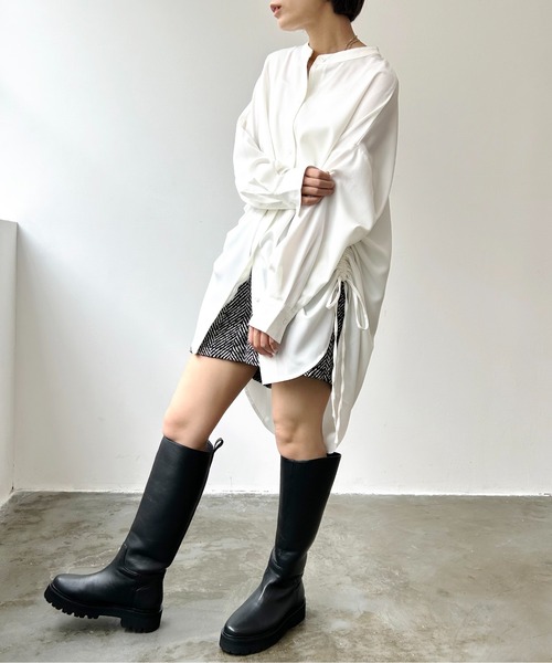Meli rich（メリーリッチ）の「ヘリンボーンショートパンツ（その他パンツ・レディース・ブラック/グレー・MEDIUM）」の16枚目の写真