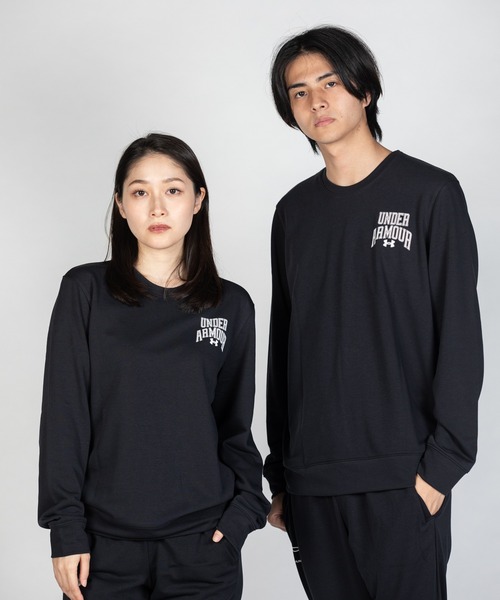 UNDER ARMOUR（アンダーアーマー）の「UAライバルテリー グラフィック クルー（トレーニング/メンズ）（スウェット・メンズ・ブラック・XL/L/M/S/XXL）」の6枚目の写真