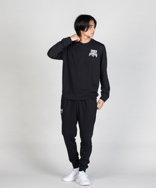 UNDER ARMOUR（アンダーアーマー）の「UAライバルテリー グラフィック クルー（トレーニング/メンズ）（スウェット・メンズ・ブラック・XL/L/M/S/XXL）」の8枚目の写真