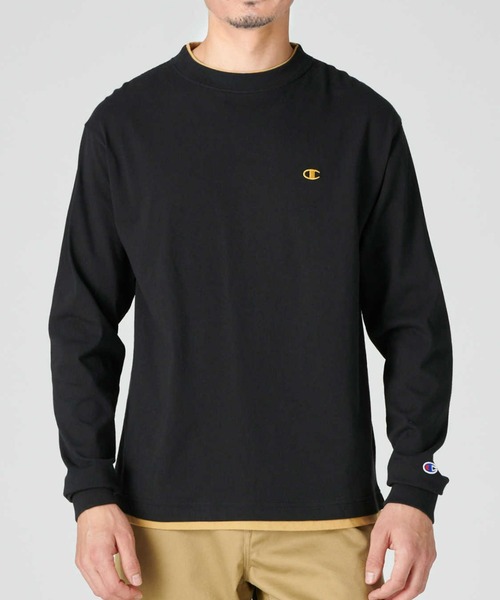 Champion(チャンピオン)の「【Champion】BIGレイヤードロンT(Tシャツ/カットソー・メンズ・ホワイト/ブラック・XL/L/M)」の1枚目の写真