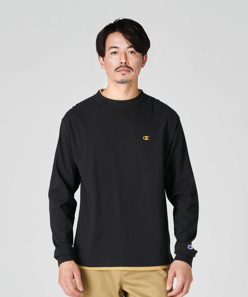 Champion(チャンピオン)の「【Champion】BIGレイヤードロンT(Tシャツ/カットソー・メンズ・ホワイト/ブラック・XL/L/M)」の6枚目の写真