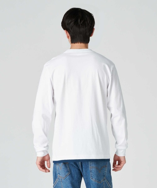 Champion(チャンピオン)の「【Champion】BIGレイヤードロンT(Tシャツ/カットソー・メンズ・ホワイト/ブラック・XL/L/M)」の5枚目の写真
