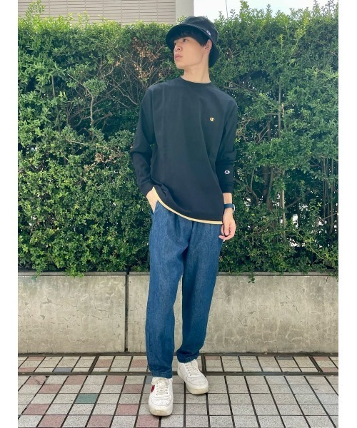 Champion(チャンピオン)の「【Champion】BIGレイヤードロンT(Tシャツ/カットソー・メンズ・ホワイト/ブラック・XL/L/M)」の13枚目の写真
