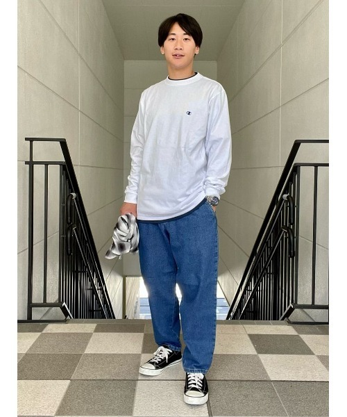 Champion(チャンピオン)の「【Champion】BIGレイヤードロンT(Tシャツ/カットソー・メンズ・ホワイト/ブラック・XL/L/M)」の17枚目の写真