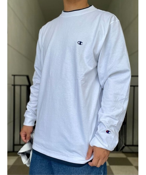 Champion(チャンピオン)の「【Champion】BIGレイヤードロンT(Tシャツ/カットソー・メンズ・ホワイト/ブラック・XL/L/M)」の19枚目の写真