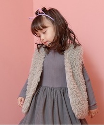 フェイクファーベスト