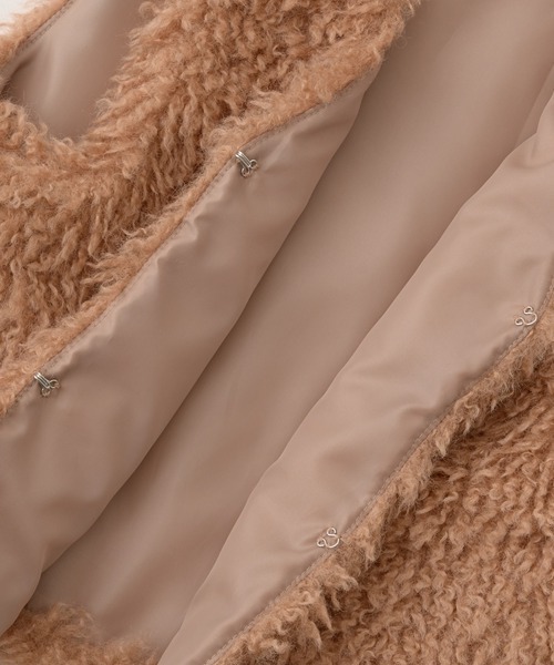 Lycee mine（リセマイン）の「フェイクファーベスト（ベスト・キッズ・ベージュ/チャコール/グレー/アイボリー・L(130-140)/M(110-120)）」の18枚目の写真