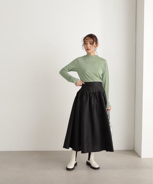 N.（N. Natural Beauty Basic）（エヌエヌナチュラルビューティーベーシック）の「◆ラメインナーカットソー（Tシャツ/カットソー・レディース・ライトグレー/ライトグリーン・MEDIUM）」の18枚目の写真