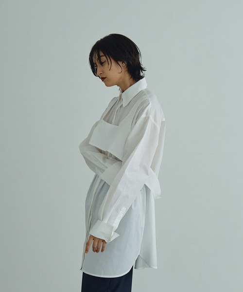 Abor（アボア）の「【Abor】ビスチェレイヤードシャツ（シャツ