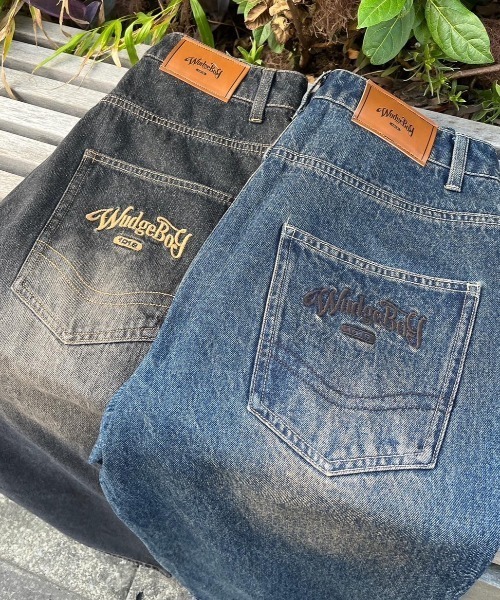 WudgeBoy(ワッジボーイ)の「vintage washed straight denim(デニムパンツ・レディース・ブラック/インディゴブルー・MEDIUM/SMALL/LARGE)」の3枚目の写真