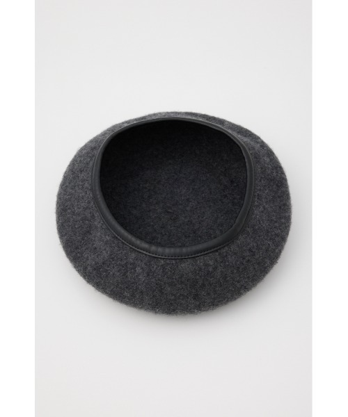 SLY（スライ）の「WOOL BERET ウール ベレー（ハンチング/ベレー帽・レディース・ブラック/杢グレー・FREE）」の6枚目の写真