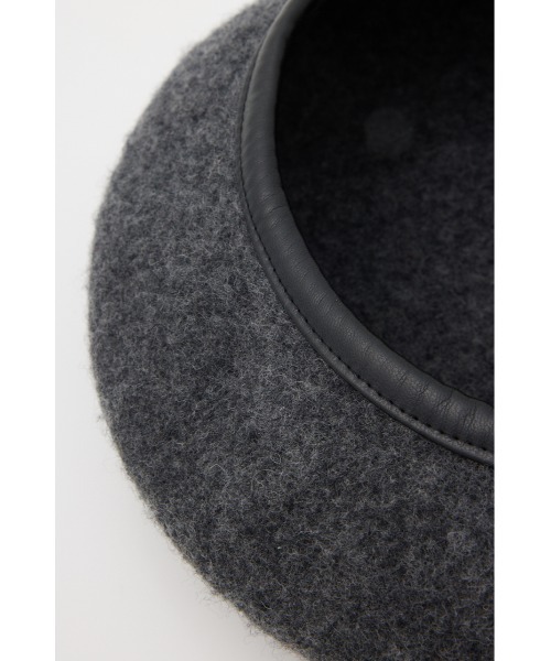 SLY（スライ）の「WOOL BERET ウール ベレー（ハンチング/ベレー帽・レディース・ブラック/杢グレー・FREE）」の7枚目の写真