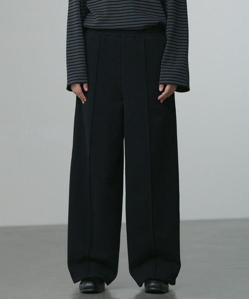CALLNE(カルネ)の「【CALLNE】 Brushed lining Widestraight Sweatpants / 裏起毛ワイドストレートスウェットパンツ(スウェットパンツ・メンズ・ライトグレー/グレー/グレー系/ブラック/ブラック系・M/L/S)」の3枚目の写真
