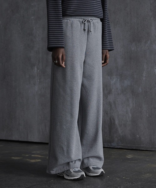 CALLNE】 Brushed lining Widestraight Sweatpants / 裏起毛 CALLNE】 Brushed lining Widestraight Sweatpants / 裏起毛
