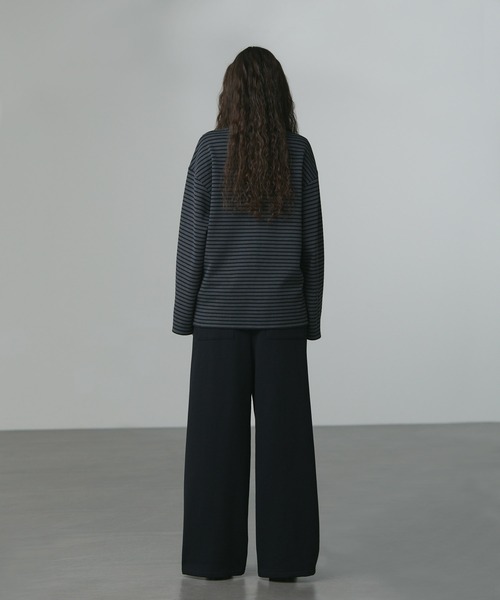 CALLNE】 Brushed lining Widestraight Sweatpants / 裏起毛