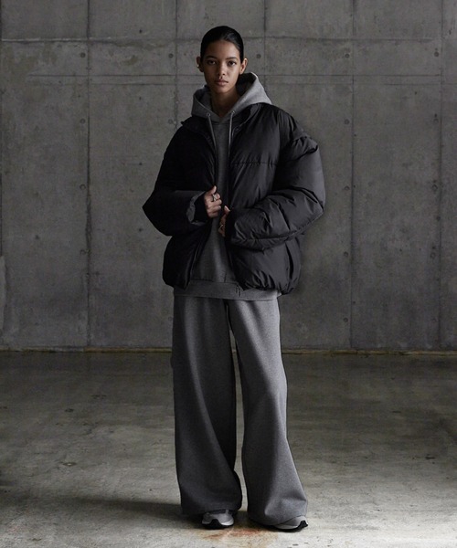 CALLNE(カルネ)の「【CALLNE】 Brushed lining Widestraight Sweatpants / 裏起毛ワイドストレートスウェットパンツ(スウェットパンツ・メンズ・ライトグレー/グレー/グレー系/ブラック/ブラック系・M/L/S)」の18枚目の写真