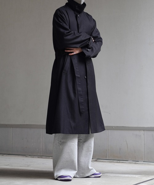 CALLNE(カルネ)の「【CALLNE】 Brushed lining Widestraight Sweatpants / 裏起毛ワイドストレートスウェットパンツ(スウェットパンツ・メンズ・ライトグレー/グレー/グレー系/ブラック・M/L/S)」の6枚目の写真