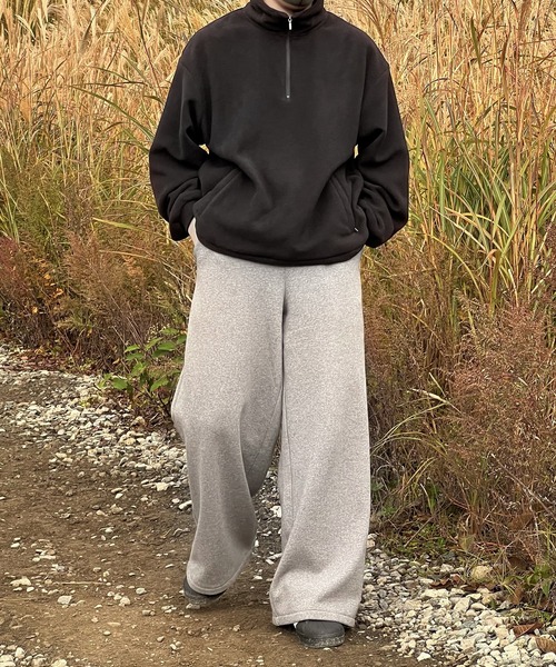 CALLNE(カルネ)の「【CALLNE】 Brushed lining Widestraight Sweatpants / 裏起毛ワイドストレートスウェットパンツ(スウェットパンツ・メンズ・ライトグレー/グレー/グレー系/ブラック・M/L/S)」の18枚目の写真