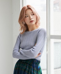 LIB KNIT TOPS　リブニットトップス