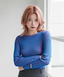 LIB KNIT TOPS　リブニットトップス