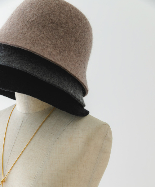 RODE SKO（ロデスコ）の「ウールバケットハット（ハット・レディース・ブラック/モカ/グレー・ONE）」の18枚目の写真