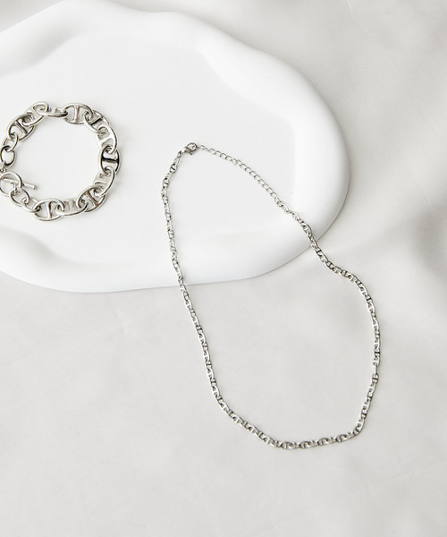 VIS（ビス）の「デザインチェーンチョーカーネックレス（ネックレス・レディース・シルバー/ゴールド・FREE）」の4枚目の写真