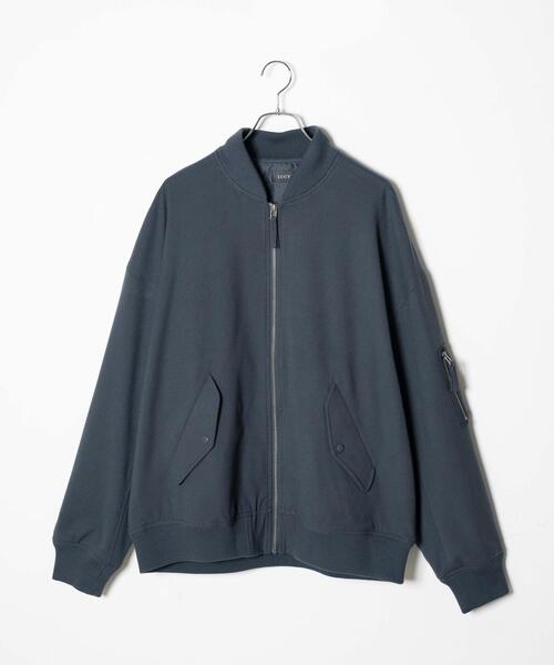 LUCY（ルーシー）の「LUCY/起毛TR MA-1（MA-1・メンズ・ブルー系その他/ブラック・MEDIUM/LARGE）」の4枚目の写真