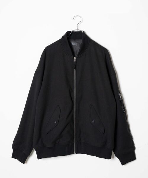 LUCY（ルーシー）の「LUCY/起毛TR MA-1（MA-1・メンズ・ブルー系その他/ブラック・MEDIUM/LARGE）」の3枚目の写真