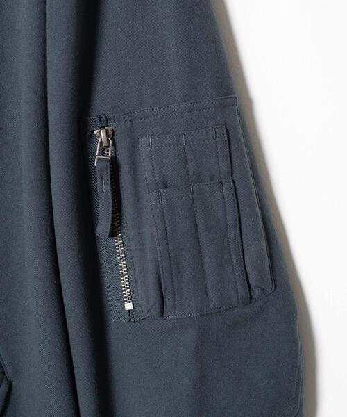 LUCY（ルーシー）の「LUCY/起毛TR MA-1（MA-1・メンズ・ブルー系その他/ブラック・MEDIUM/LARGE）」の9枚目の写真