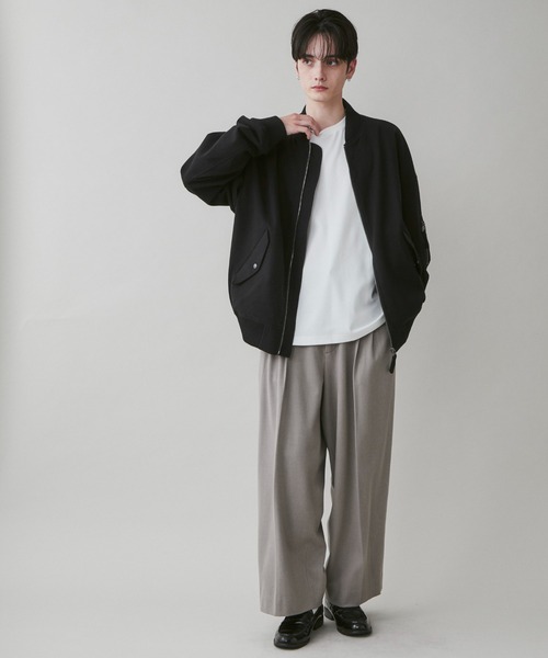 LUCY（ルーシー）の「LUCY/起毛TR MA-1（MA-1・メンズ・ブルー系その他/ブラック・MEDIUM/LARGE）」の10枚目の写真