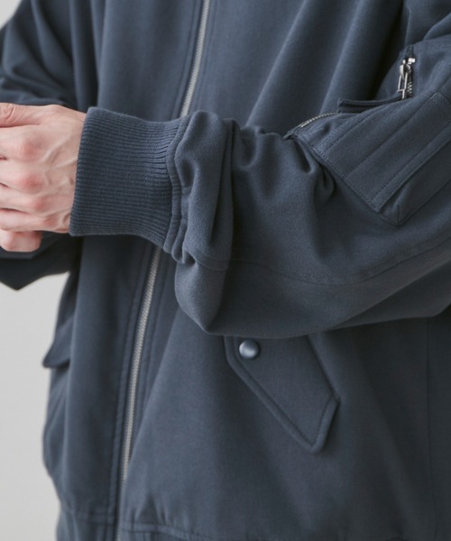 LUCY（ルーシー）の「LUCY/起毛TR MA-1（MA-1・メンズ・ブルー系その他/ブラック・MEDIUM/LARGE）」の14枚目の写真