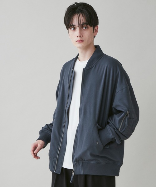 LUCY（ルーシー）の「LUCY/起毛TR MA-1（MA-1・メンズ・ブルー系その他/ブラック・MEDIUM/LARGE）」の21枚目の写真