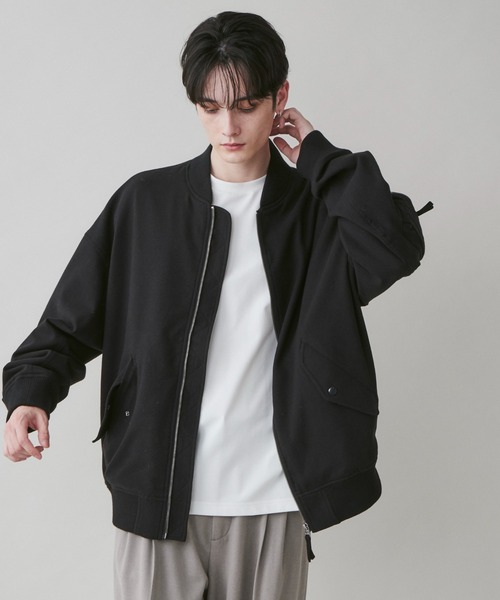 LUCY（ルーシー）の「LUCY/起毛TR MA-1（MA-1・メンズ・ブルー系その他/ブラック・MEDIUM/LARGE）」の18枚目の写真