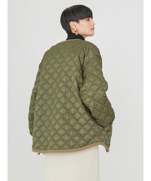 AMERICAN HOLIC(アメリカンホリック)の「キルポカリバーシブルキルティングミディコート(その他アウター・レディース・ブラック/カーキ・L/M)」の6枚目の写真