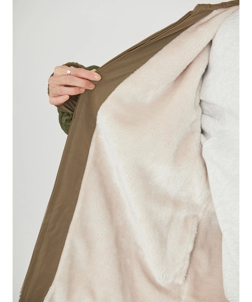 AMERICAN HOLIC(アメリカンホリック)の「キルポカリバーシブルキルティングミディコート(その他アウター・レディース・ブラック/カーキ・L/M)」の11枚目の写真