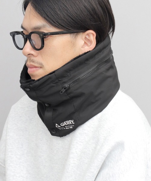 GERRY（ジェリー）の「タフタ 2WAY フロントスナップ フードネックウォーマー（ネックウォーマー/スヌード・メンズ・ブラック/ブラウン/カーキ/グレー・FREE）」の17枚目の写真