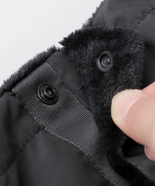 GERRY（ジェリー）の「タフタ 2WAY フロントスナップ フードネックウォーマー（ネックウォーマー/スヌード・メンズ・ブラック/ブラウン/カーキ/グレー・FREE）」の20枚目の写真