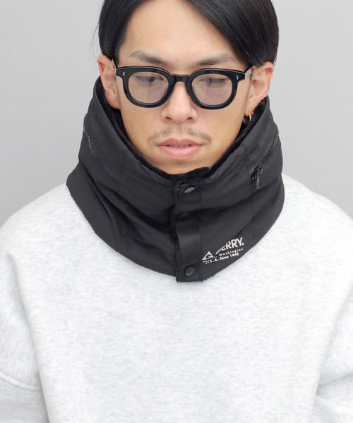 タフタ 2WAY フロントスナップ フードネックウォーマー（ネック