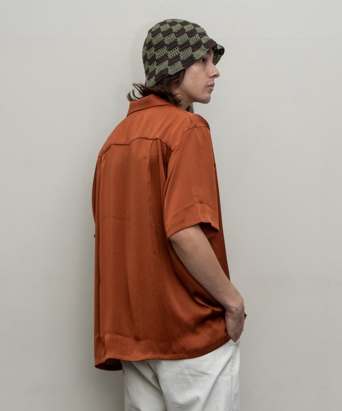 BAL（バル）/2024春夏】POLYESTER SATIN SS SHIRT（シャツ/ブラウス
