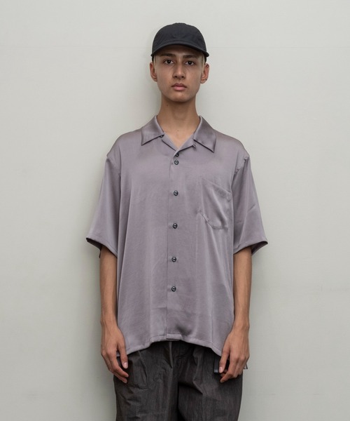 BAL（バル）/2024春夏】POLYESTER SATIN SS SHIRT（シャツ/ブラウス